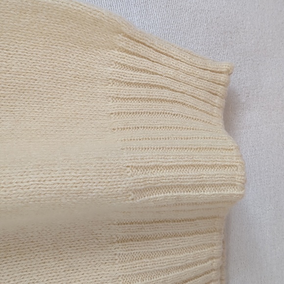 NWT Jantzen Deadstock 1970's Men's Cream Shetland Wool Blend Sweater Size Large - Picture 6 of 10